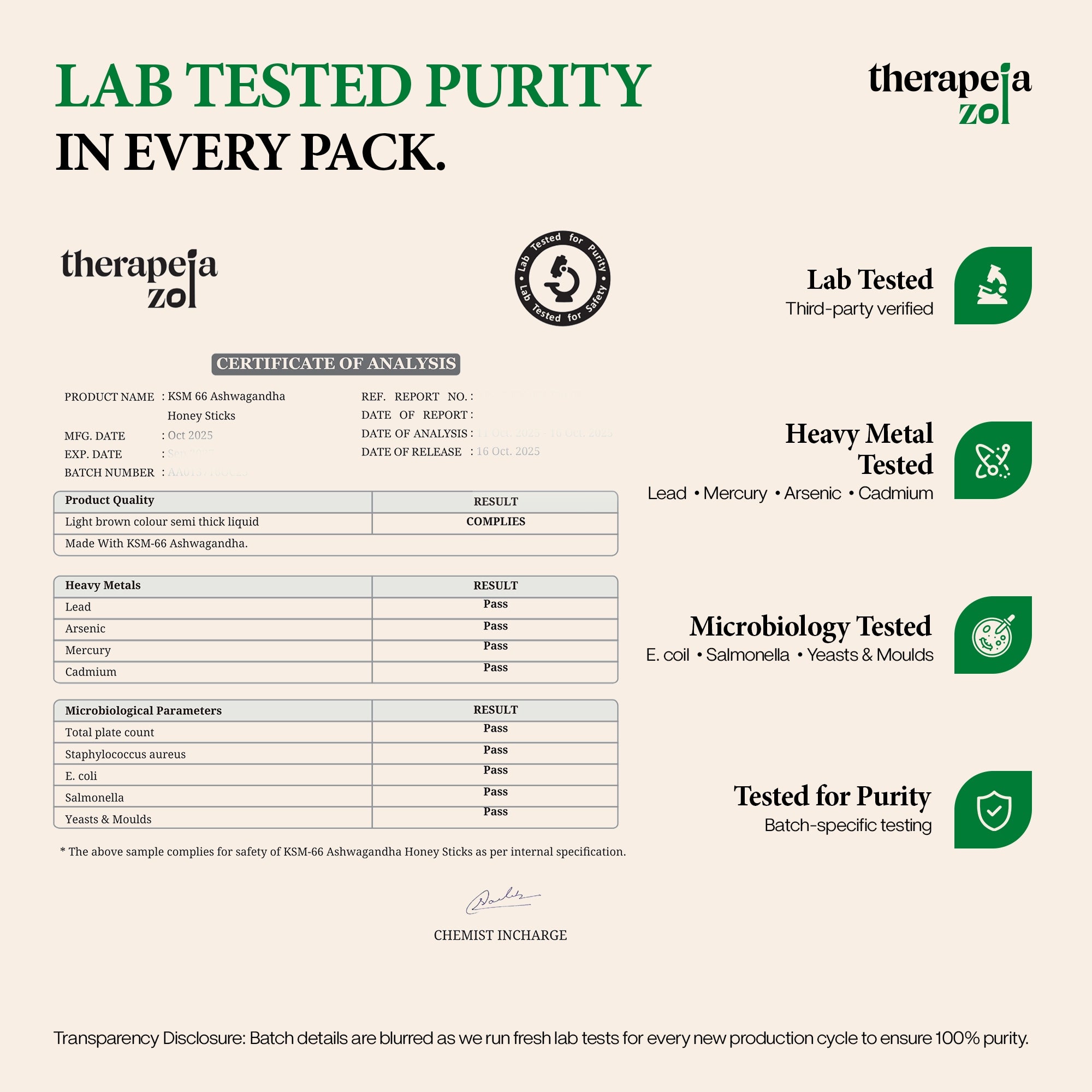 KSM-66® Ashwagandha Honey Sticks (Vanilla)
