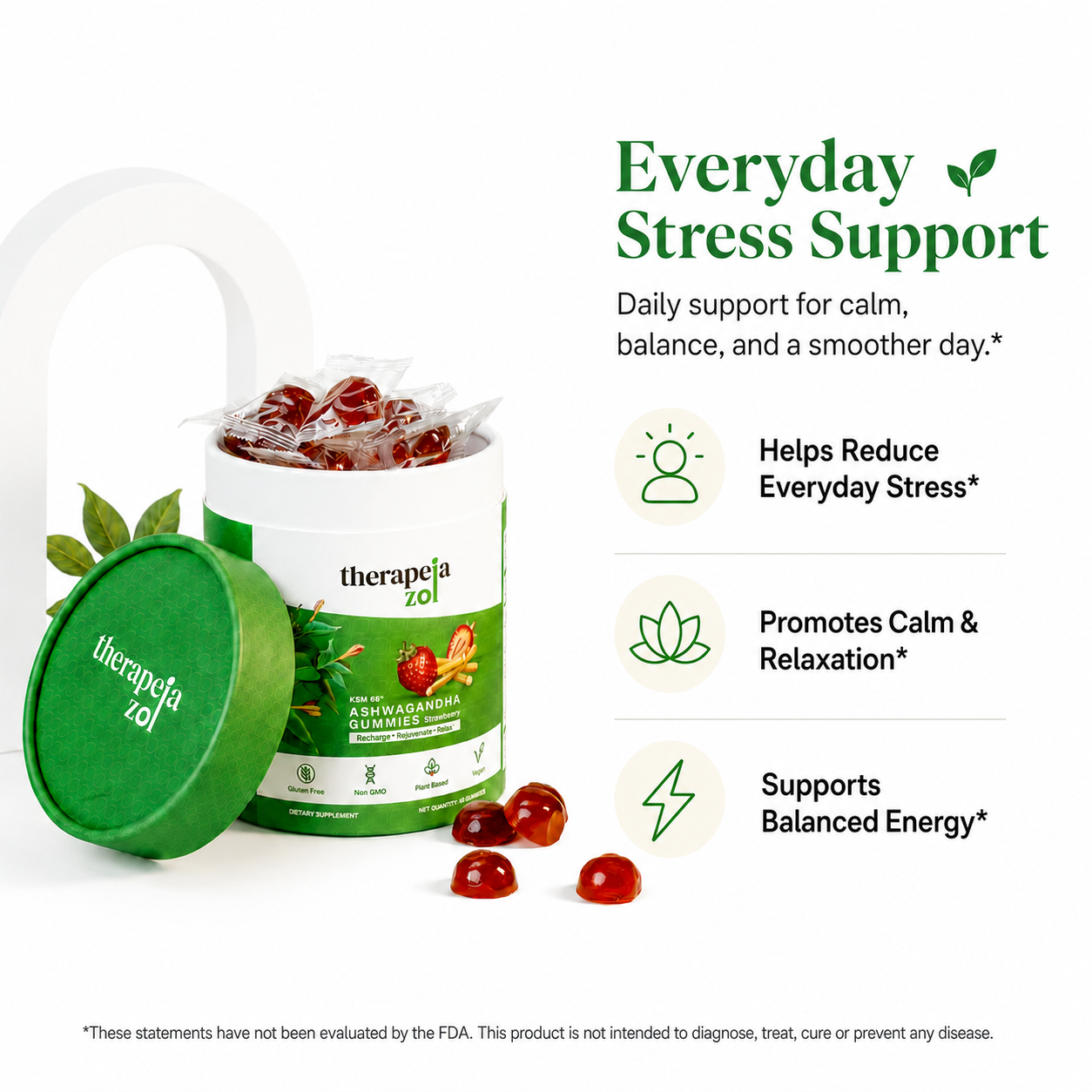 KSM-66® Ashwagandha Gummies (Strawberry)