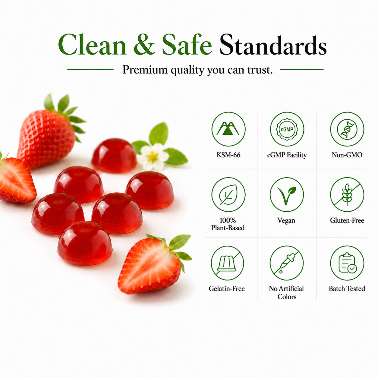 KSM-66® Ashwagandha Gummies (Strawberry)