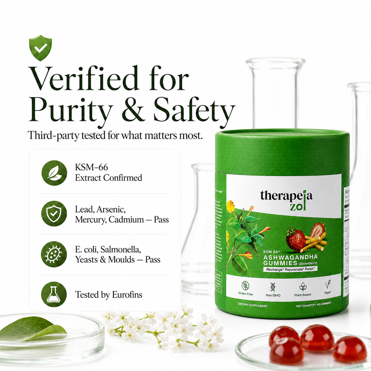 KSM-66® Ashwagandha Gummies (Strawberry)