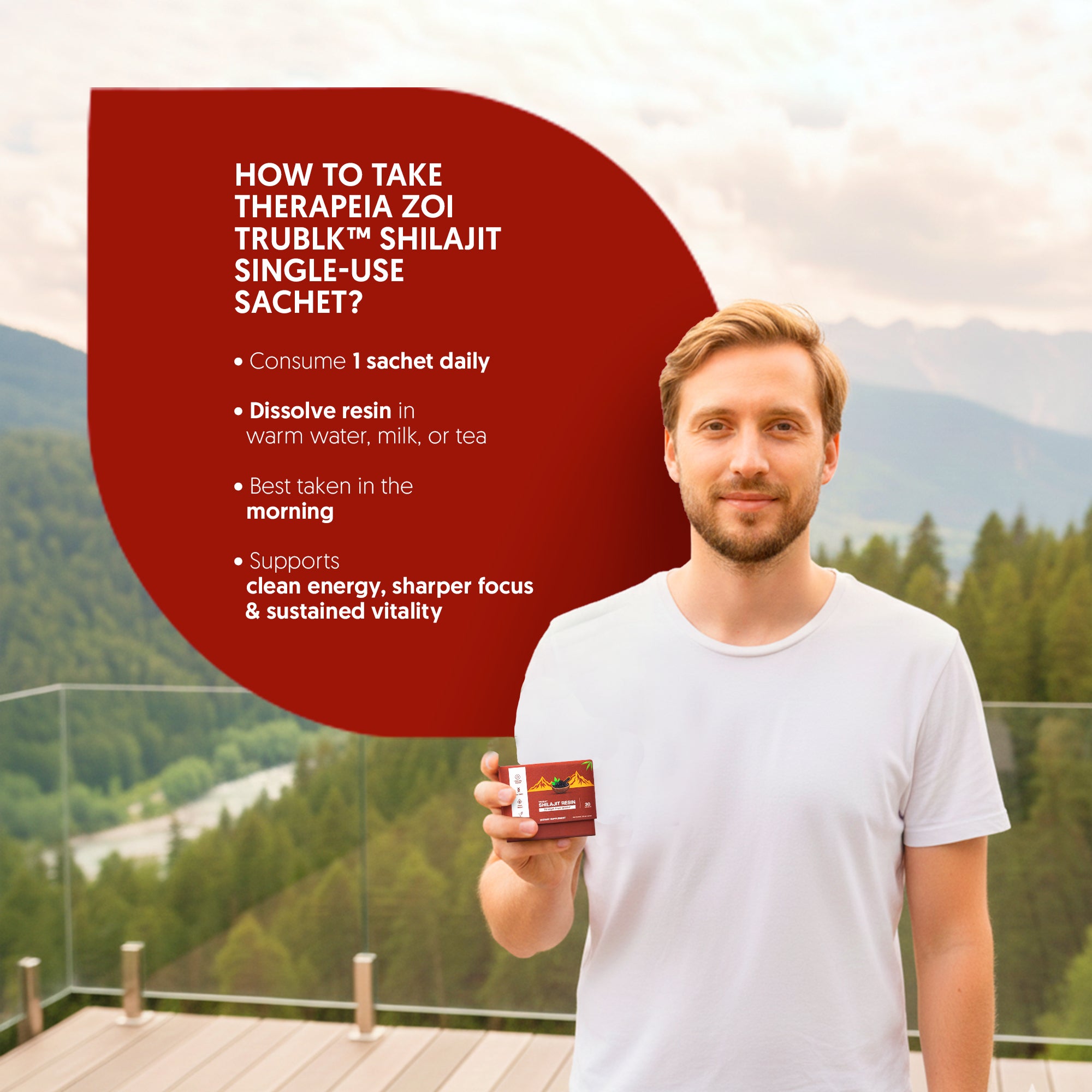 TRUBLK™ Shilajit Resin Single-use Snap Sachets