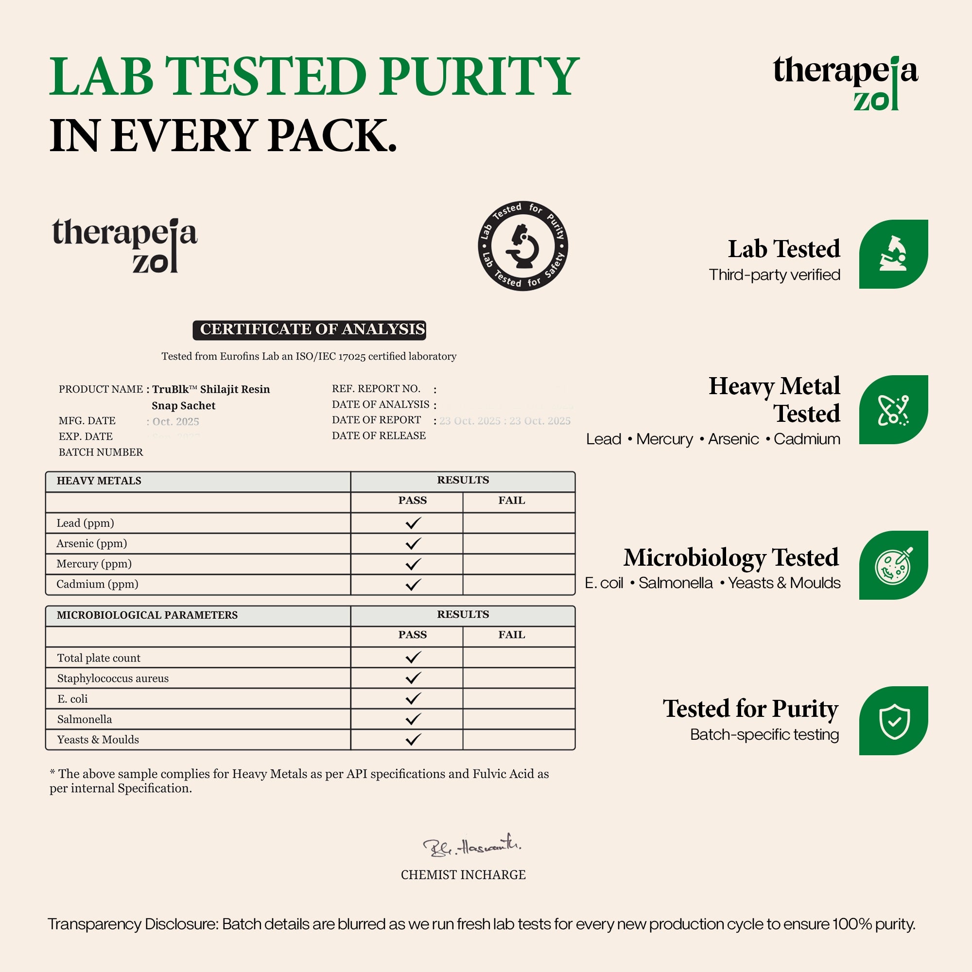 TRUBLK™ Shilajit Resin Single-use Snap Sachets